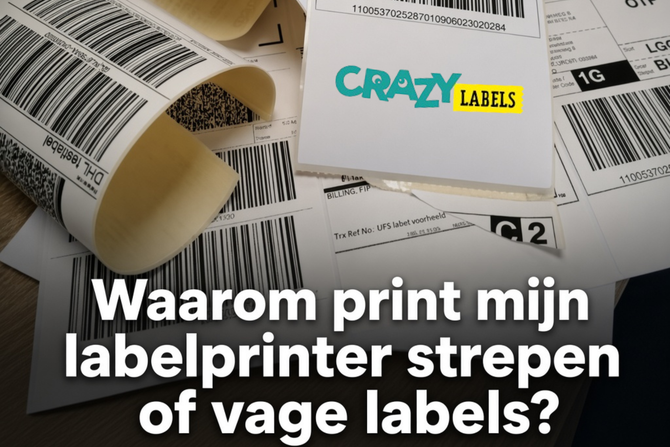 Waarom print mijn labelprinter strepen of vage labels?