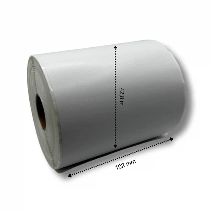 Brother RD-S01E2 kontinuierlich kompatible Thermopapierrolle 102 mm x 42,8 Meter
