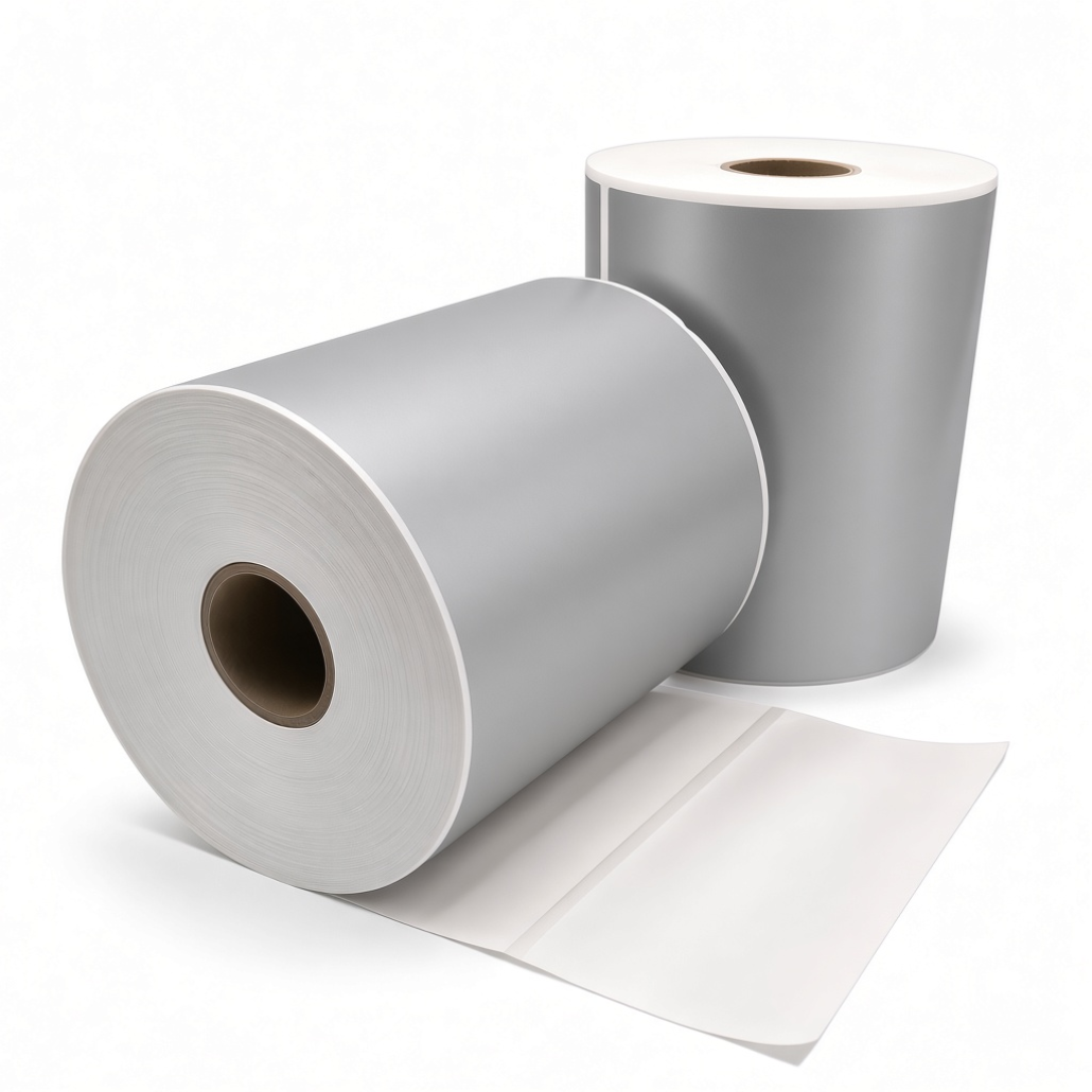 Versandetiketten Silber, 102 mm x 150 mm, 280 Etiketten pro Rolle, Kern 25 mm, Thermal ECO, permanent