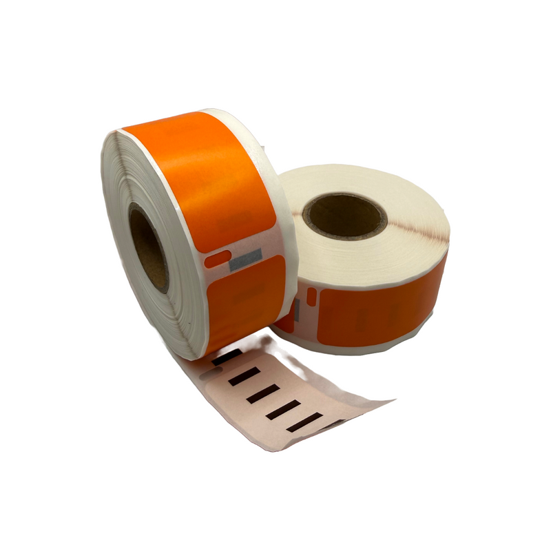 11352 / S0722520 kompatible Etiketten, 54 mm x 25 mm, 500 Etiketten pro Rolle, gelb, permanent
