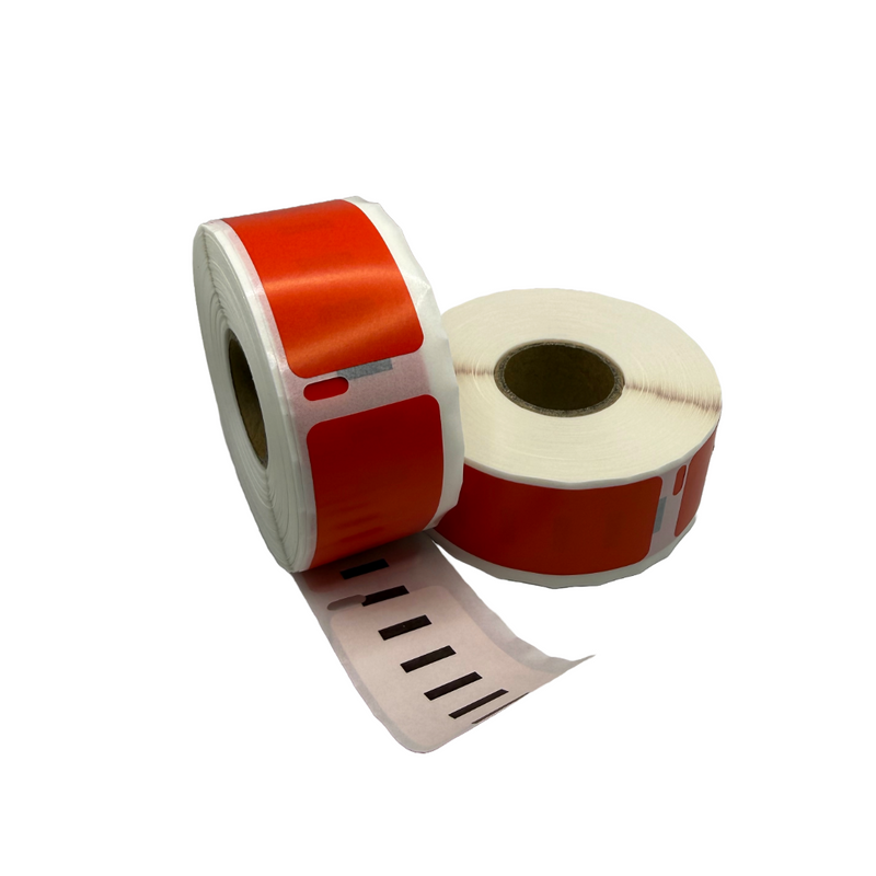 11352 / S0722520 kompatible Etiketten, 54 mm x 25 mm, 500 Etiketten pro Rolle, gelb, permanent