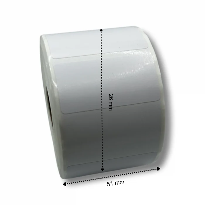 Brother RD-S05E1 Etiketten 51 mm x 26 mm – 1500 Etiketten pro Rolle