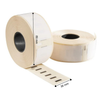 Dymo 99012 / S0722400 kompatible Etiketten, 89 mm x 36 mm, 260 Etiketten pro Rolle, weiß, permanent