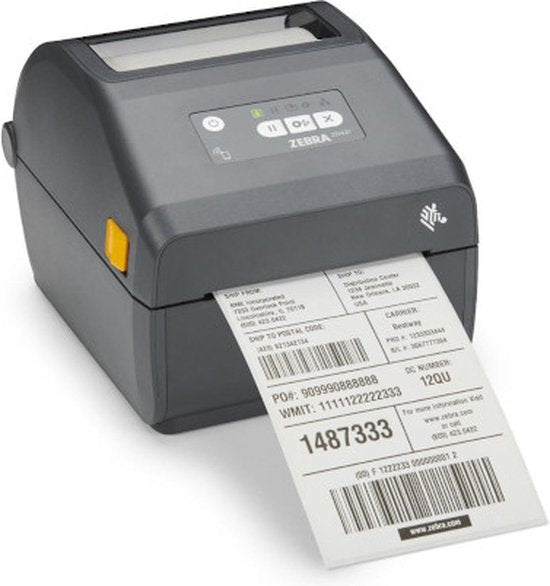 Starterpaket: Zebra ZD421D mit LAN-Drucker, inklusive 10 Rollen Zebra 102 x 150 mm