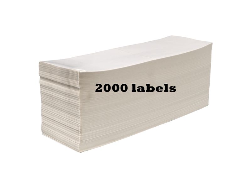 PostNL-Versandetiketten, 102 mm x 150 mm, 300 Etiketten pro Rolle, Kern 25 mm, weiß, Thermal ECO, permanent mit Perforation