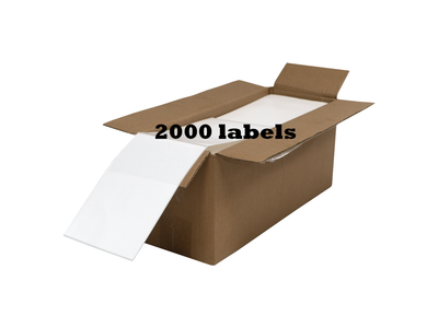 PostNL-Versandetiketten, 102 mm x 150 mm, 300 Etiketten pro Rolle, Kern 25 mm, weiß, Thermal ECO, permanent mit Perforation