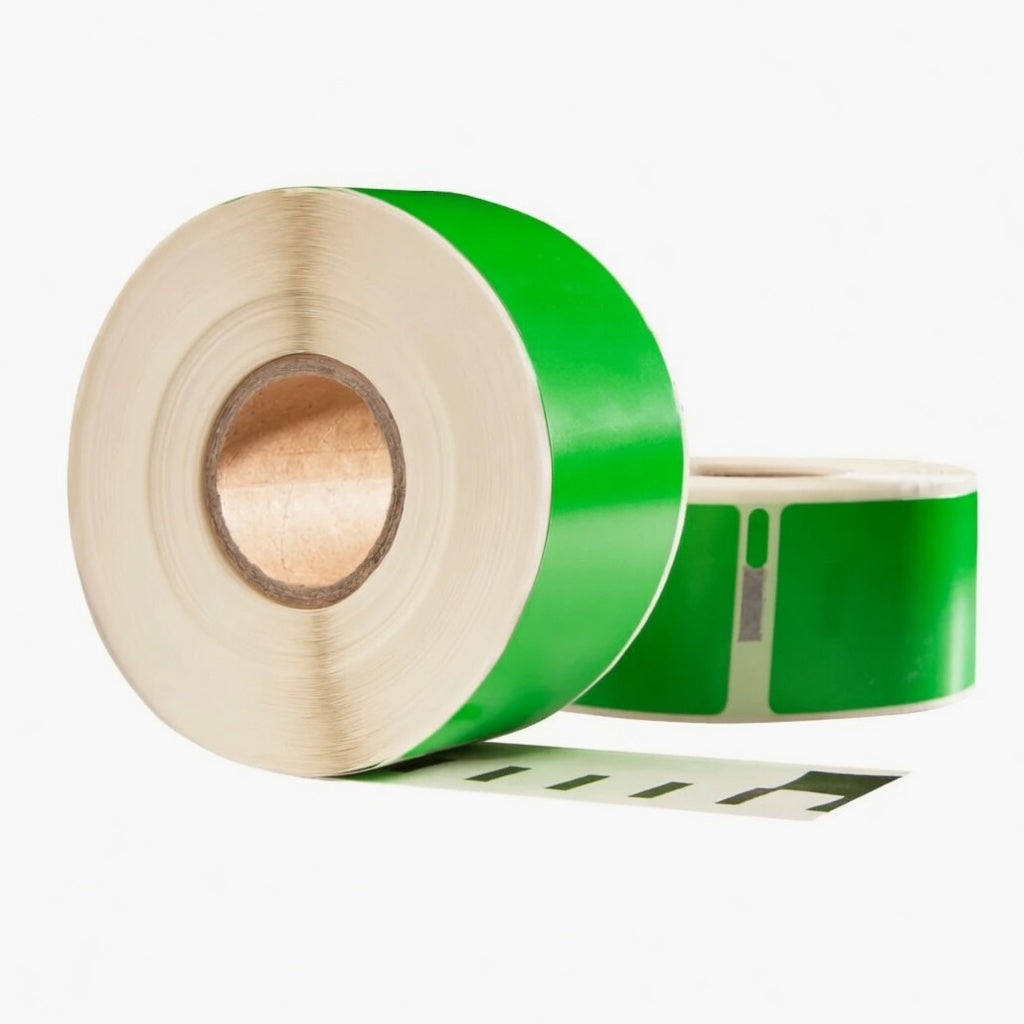 Dymo 99012 Grün kompatible Etiketten, 89 mm x 36 mm, 260 Etiketten, permanent