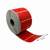 Thermoetikett, 57 mm x 32 mm rot, 1500 Etiketten pro Rolle, Kern 25 mm, ECO, permanent