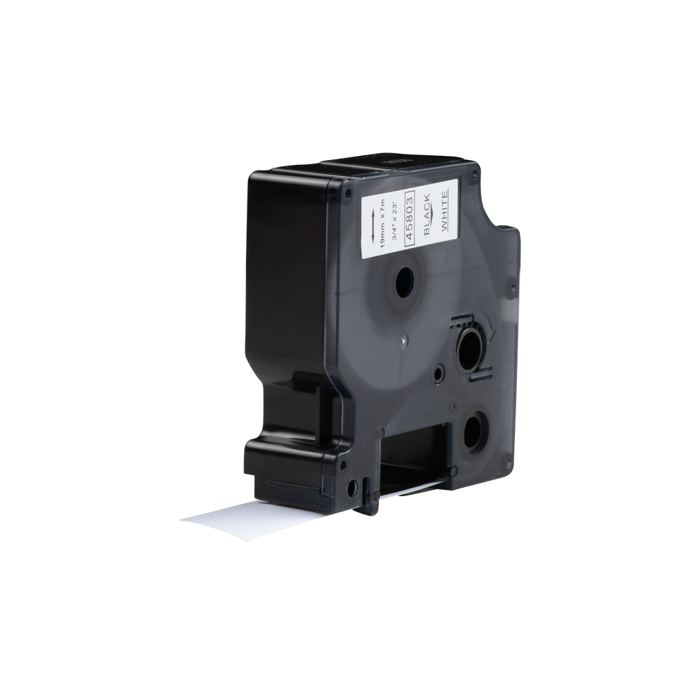 Dymo D1 kompatibles 45807 (S0720870) Klebeband schwarz auf rot 19 mm x 7 m