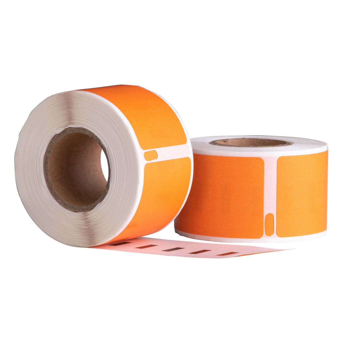 Dymo 99010 Orange kompatible Etiketten, 89 mm x 28 mm, 130 Etiketten, permanent