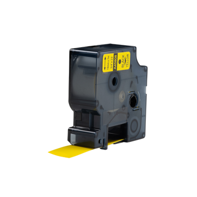 Dymo D1 kompatibles 45808 (S0720880) Klebeband schwarz auf gelb 19 mm x 7 m