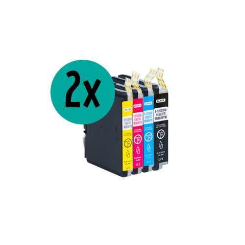 2 x Brother LC-525 CMYK-kompatible XL-Tintenpatronen-Rabattpaket