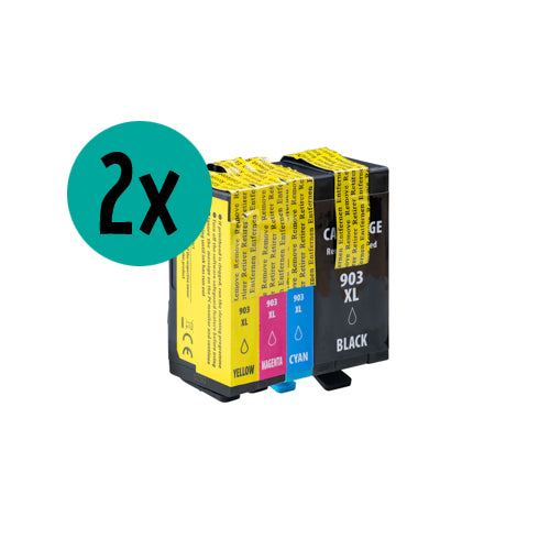 2 x HP HP903XL kompatibles CMYK Value Bundle