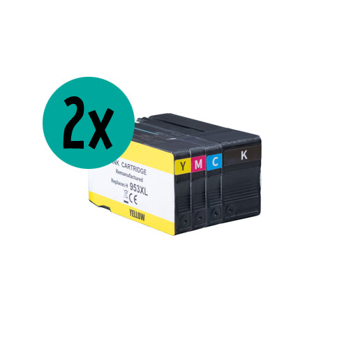 2 x HP HP953XL kompatibles CMYK Value Bundle