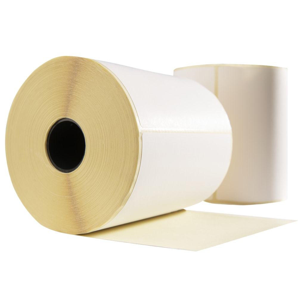 Labelident Versandetiketten 100x150 Mm – 5.000 Thermoetiketten Auf 10 Rollen, 25 Mm Kern – Selbstklebend, Perforiert, Für DHL, DPD, Hermes, UPS & Co.