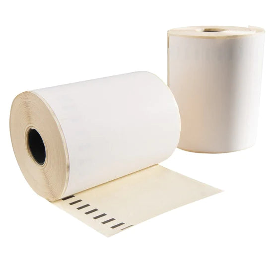 Mit Dymo 2112288/1933087 kompatible Kunststoffetiketten, 190 mm x 59 mm, 170 Etiketten pro Rolle, weiß, permanentes PP