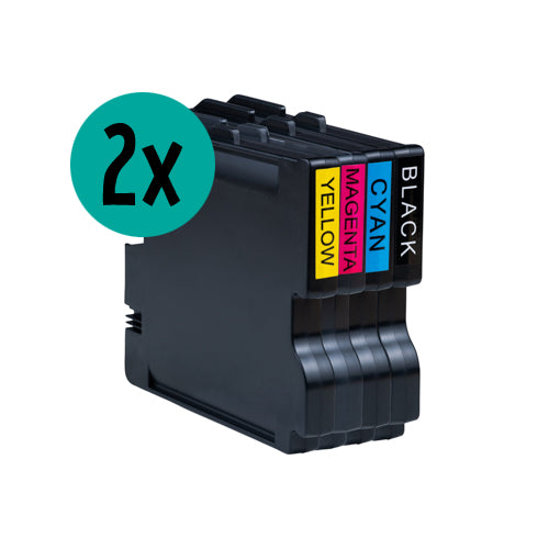 2 x Ricoh GC31-kompatibles CMYK-Vorteilspaket