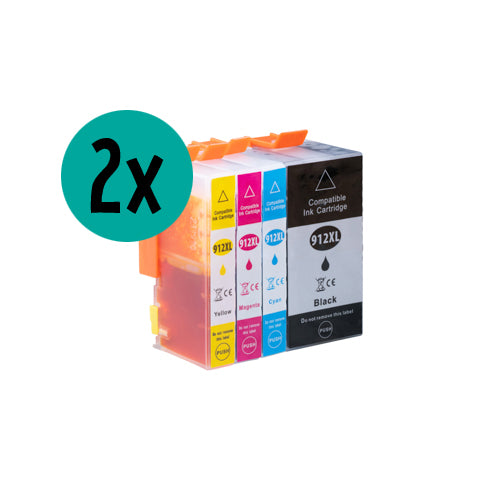 2 x HP HP912XL kompatibles CMYK Value Bundle