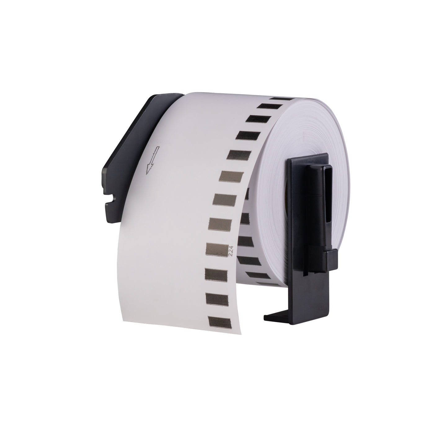 Brother DK-55224 kompatible Etiketten, 54 mm x 30,48 m, inkl. Brother-Halter, nicht klebendes Papier