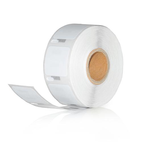 Dymo S0929120 kompatible Etiketten, 25 mm x 25 mm, 750 Etiketten pro Rolle, weiß, permanent