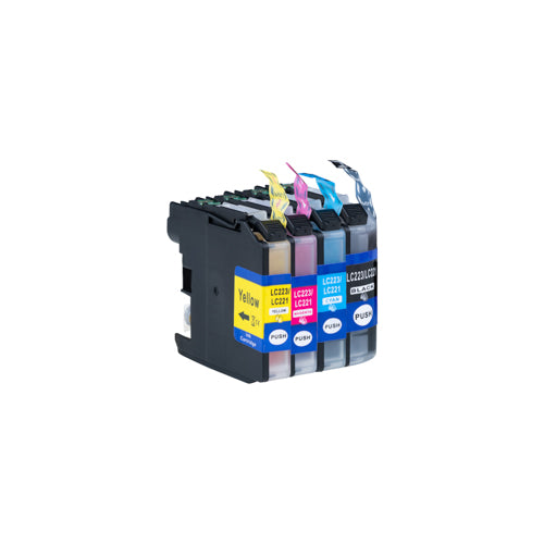 Brother LC-223 CMYK-kompatible Tintenpatrone XL-Rabattpaket