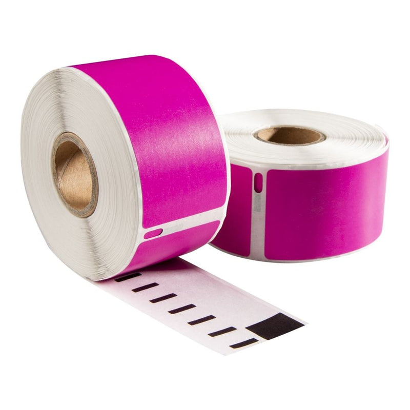 Dymo 99010 rosa kompatible Etiketten, 89 x 28 mm, 130 Etiketten, permanent