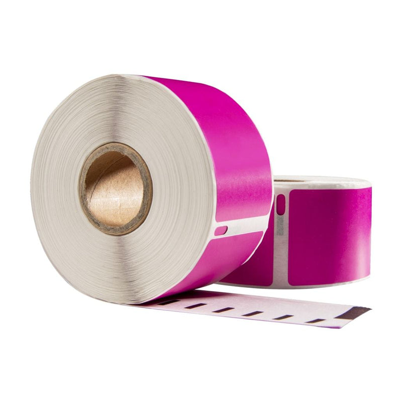 Dymo 99012 rosa kompatible Etiketten, 89 x 36 mm, 260 Etiketten, permanent